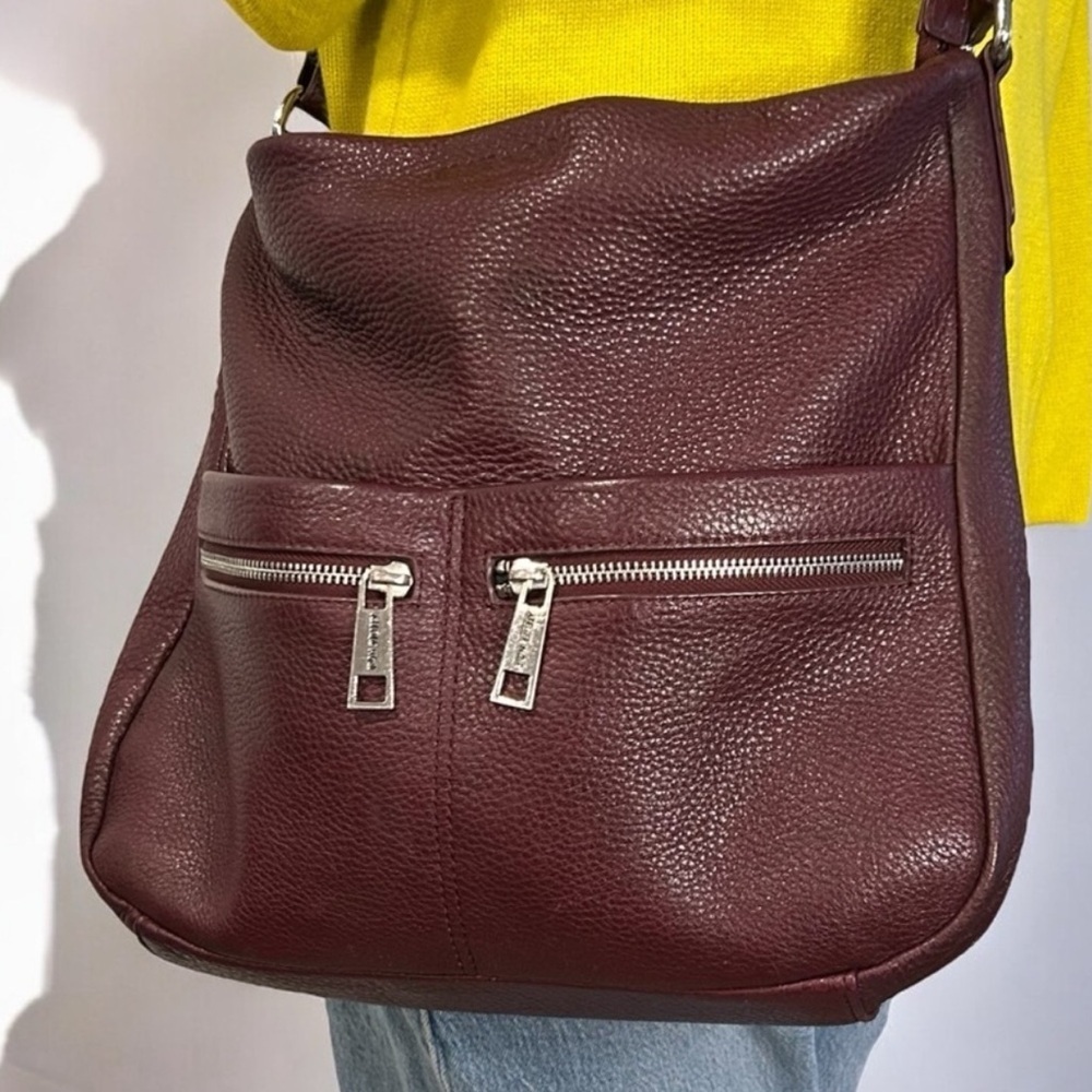 RUDSAK Burgundy Leather Messenger Bag - Atelier Noir - Casual Street Wear - Picture 2 of 9